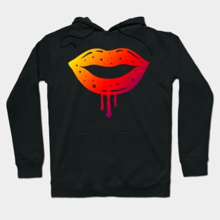 Dripping Lips Star Sparkle Hoodie